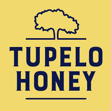 Tupelo Honey Logo, Blue and Yellow